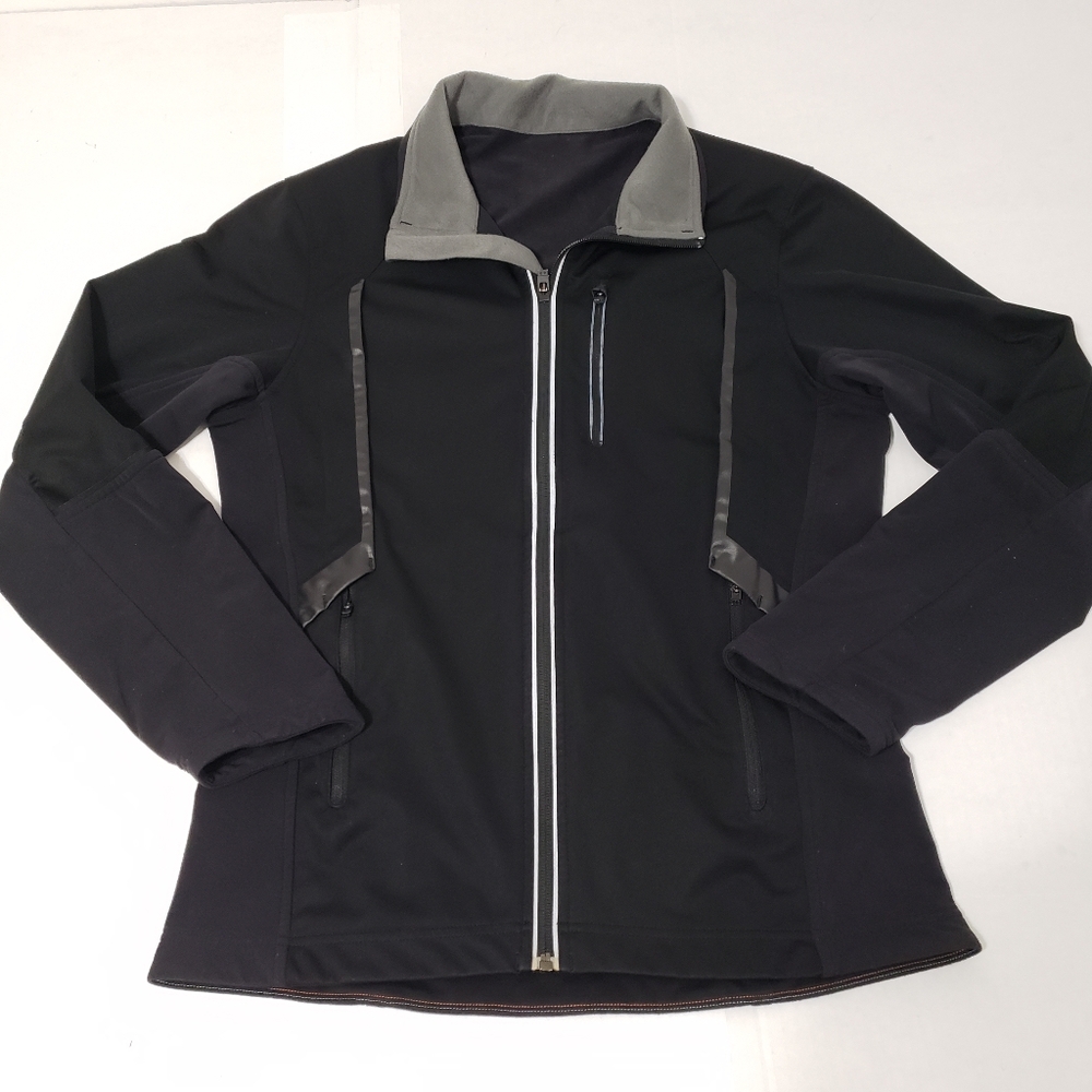 Lululemon athletica full zip Jacket Hoodie Men's sz small black - Picture 1 of 11